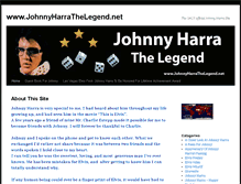 Tablet Screenshot of johnnyharrathelegend.net